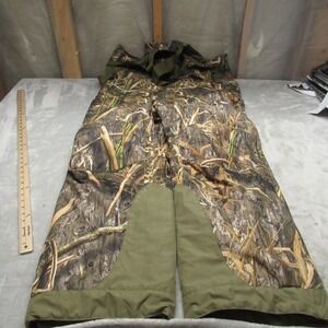 Mossy Oak Bibs Pants Mens XL Camo Insulated Primaloft Hunting Overalls Outdoor